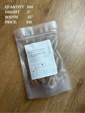 The Crackling Wick .04 - Candle Wicks (100 Pack)